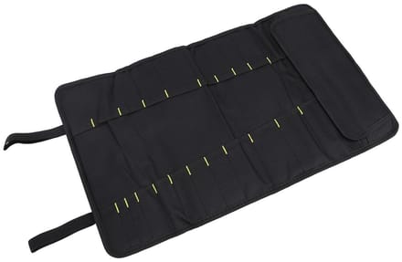 Professionele Koksmes Tas met 20 Slots - Lichtgewicht en Beschermend (Rood)