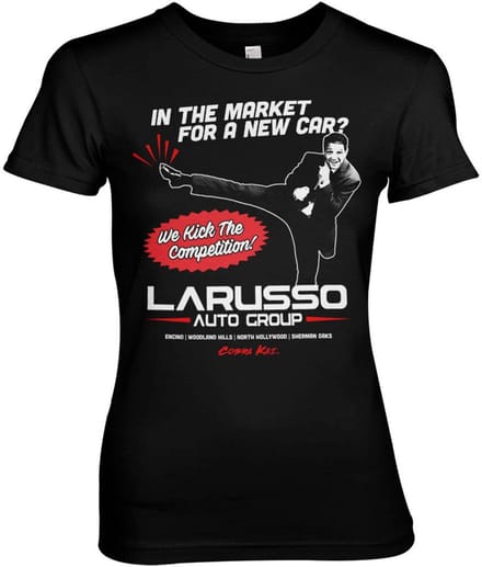 Cobra Kai Larusso Auto Group Girly Tee dames-T-shirt zwart