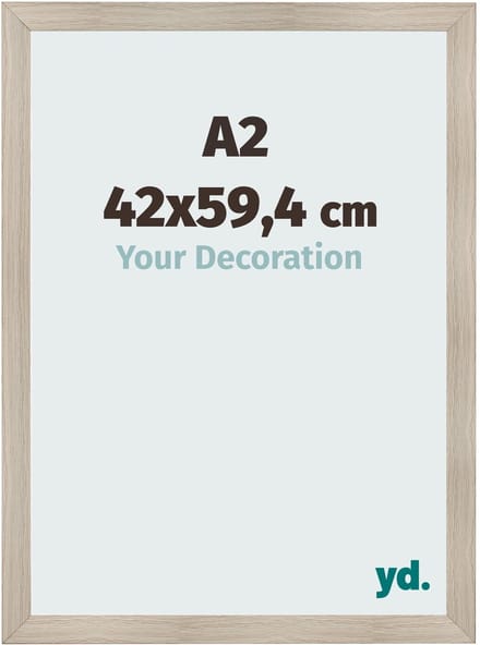 Your Decoration - Fotolijst A2 42x59,4 cm - MDF - Eiken Licht - Pisa