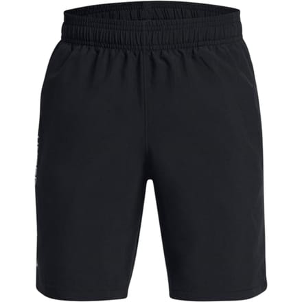 Under Armour Technische geweven korte broek met logo voor jongens (Zwart)