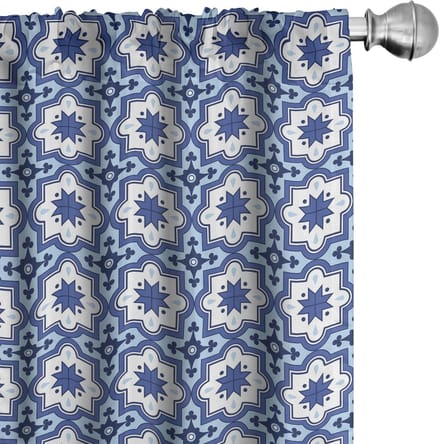 ABAKUHAUS Voorhangen – 2x75x175 cm – Mikrofaser – Halfdonkerend – Violet