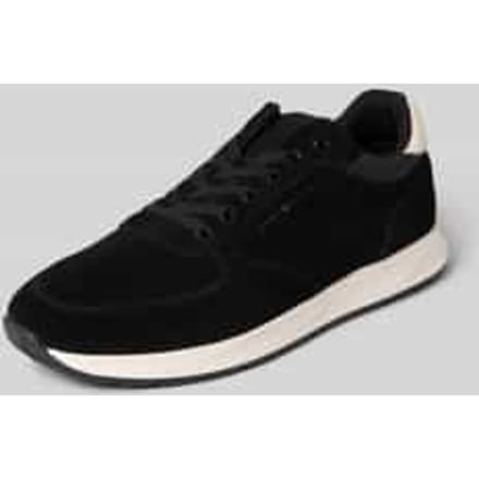Lage sneakers van echt leer, model 'NEWPORT'