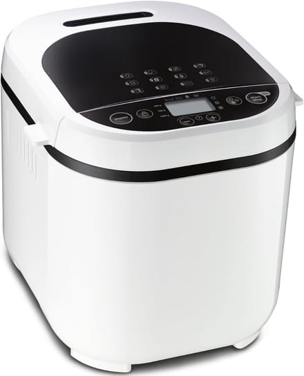 QORA® Broodbakmachine - Broodbakmachines - Broodbak machine - Roestvrij staal - Wit - 31cm x 29cm x 29cm