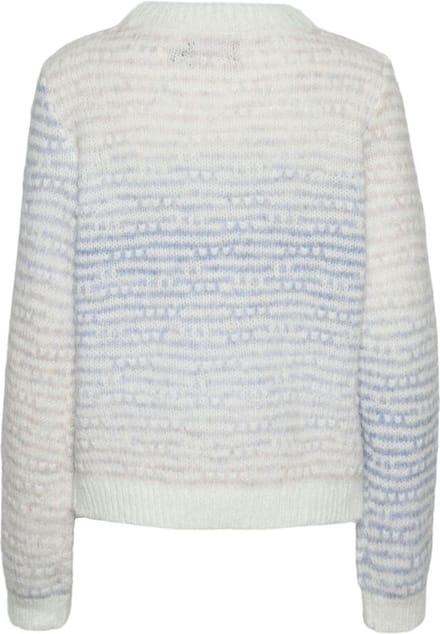 Pieces Pcnofia Ls O-neck Knit Cloud Dancer | Multicolour | Maat: XL