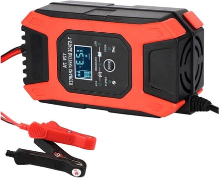 Slimme Acculader - Auto Accu Oplader - Voertuig Onderhoud - Microprocessor Gestuurd - 12V 7A - Zwart