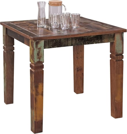 Kalkata Eettafel 80x80 cm – - 80x80 cm - Bruin - Novihome