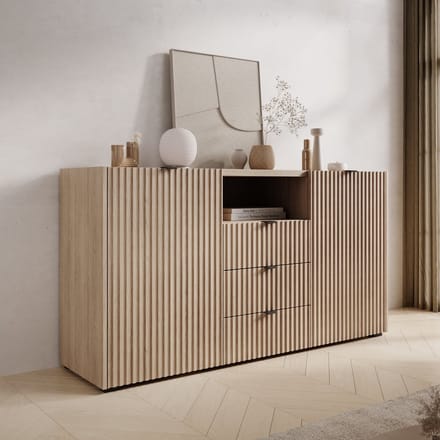 Meubella - Callahan - Dressoir - Eiken - 150 cm