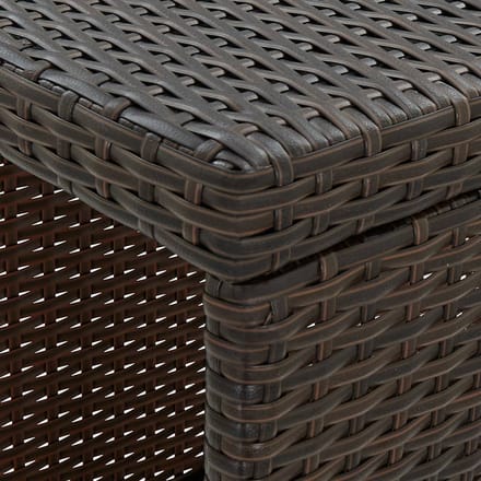 vidaXL - 5-delige - Tuinbarset - met - kussens - poly - rattan - bruin