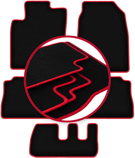 CARLUX-RED automatten voor: Chevrolet Captiva 7-zitter (2006-2017)