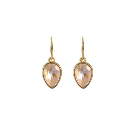 Ivory Delite oorhangers - Swarovski - Bliss Label - goud