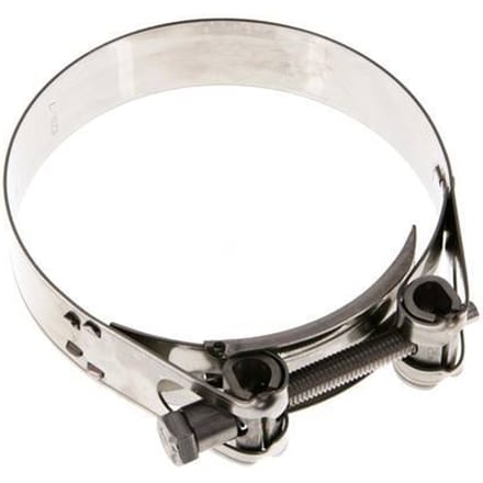 104 - 112 mm Slangklem van Rvs 304 met een 25 mm band - Norma