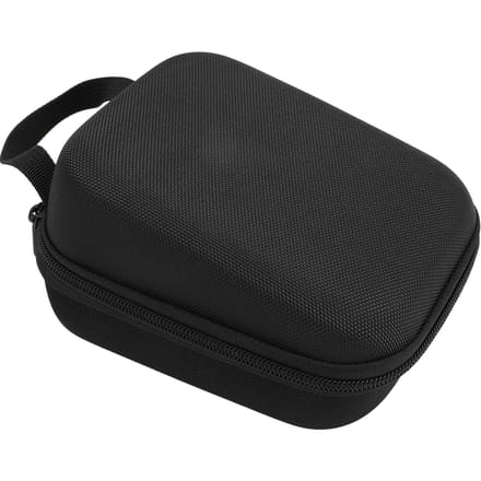 Draagbare Reistas EVA Nylon Harde Schaal Opbergkoffer Compacte Organizer met Handvat en Netvak black
