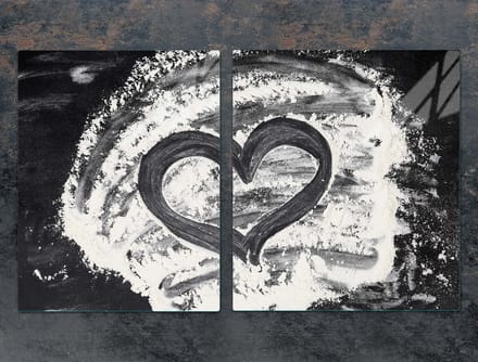 TMK ArtDeko - Snijplank - Glas - 85x52 cm - Hartmotief