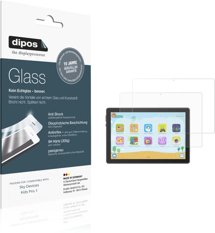 dipos – 2x Matte Pantserfolie geschikt voor Sky Devices Kids Pro 1 | 9H Screenprotector