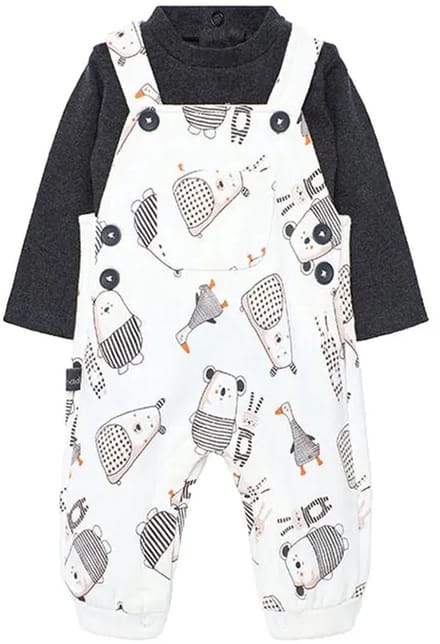 Boboli Knit Set Wit,Grijs 12 Months Kinderen