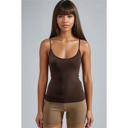 Aansluitende U-hals Gebreide Tanktop