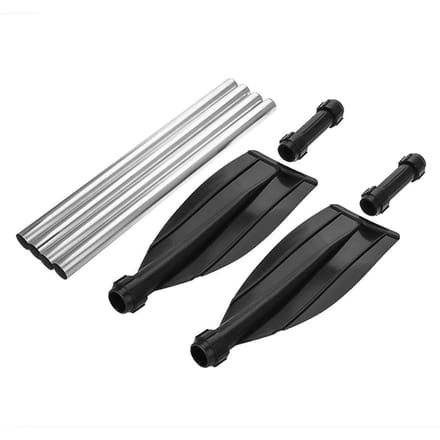 2 stuks aluminiumlegering afneembare lichtgewicht geribbelde kajakpeddels voor boten gray
