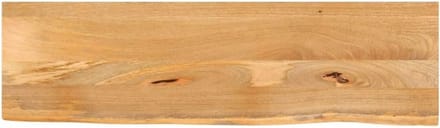 Massief Houten Tafelblad met Natuurlijke Rand 120x40x2.5cm Mango Hout