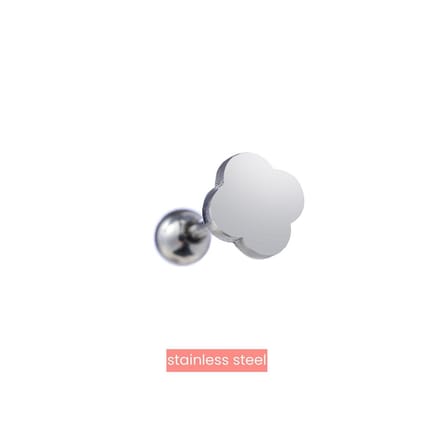 Go Dutch Label Oorknoppen Clover Zilver