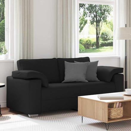 vidaXL - Loveseat - Zwart - 180 - cm - Stof