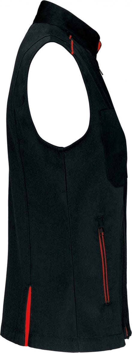 WK. Designed To Work Damesgilet Day To Day WK6149 - BLACK / RED - XL