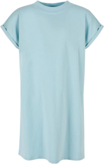 Urban Classics - Turtle Extended Shoulder Kinder Korte jurk - Kids 134/140 - Blauw