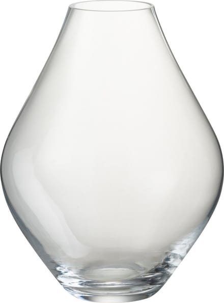 J-Line vaas Abby - glas - transparant - large - 28 cm hoog