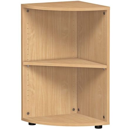 PALENQUE hoek boekenkast, 2 OH, B 400 x D 400 x H 752 mm, beukendecor