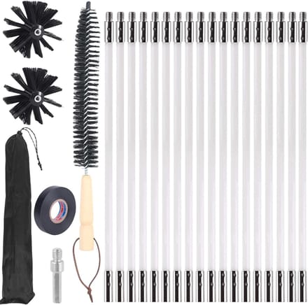 DailySupplies® Schoorsteenveegset - Schoorsteenveger - Schoorsteenborstel