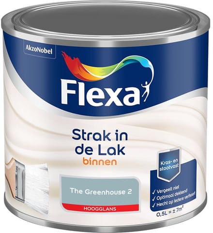 Flexa - Strak In De Lak Binnenlak Hoogglans - The Greenhouse 2 - Mengverf - 500 Ml