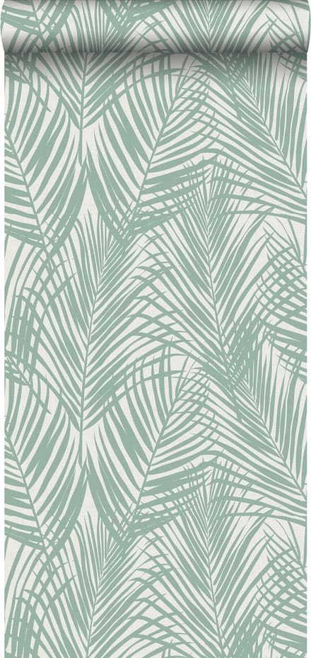 ESTAhome behang palmbladeren mintgroen - 53 cm x 10.05 m - 139005