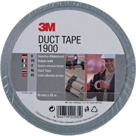3M 1900 - Duct tape - 50 mm x 50 m - Zilver