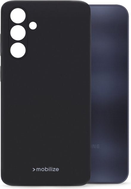 Mobilize Rubber Gelly Case - Geschikt voor Xiaomi Redmi Note 14 5G - Matt Black