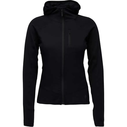 Dames Hoodie Black Diamond Coefficient LT Hybrid