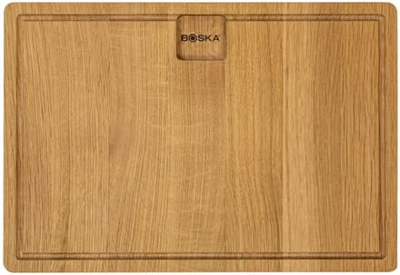 BOSKA Dining Board Friends M - Eikenhouten Serveerplank - Dinerbord met opvanggeul - 33 cm