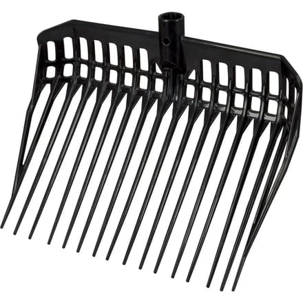 Excellent Kunststof mestvork - zonder steel - Mest opruimen - Schep - Mest schep - Hooivork - 33 CM Breed - Zwart