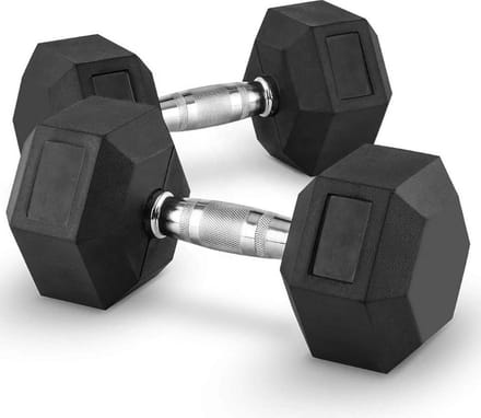 MD Sport | Hexagon | Dumbbell set 2,5KG - Set van 2 stuks
