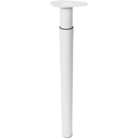 Duraline Meubelpoot Verstelbaar Staal 5,6x70-110cm Wit