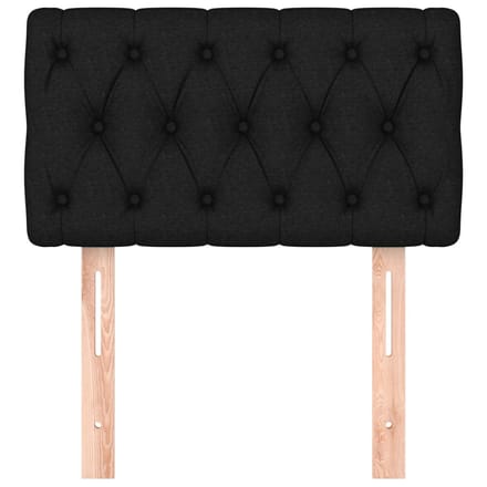 vidaXL - Hoofdbord - 80x7x78/88 - cm - stof - zwart