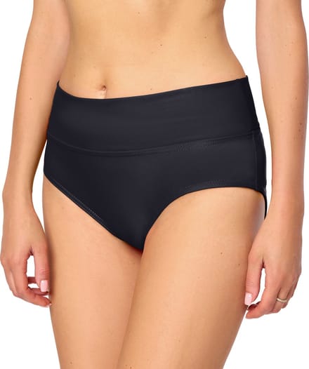 Bellivalini Dames Zwembroek - Bikinibroekje - Elastische tailleband - Polyamide & Elastaan – Zwart – XXL - BLV-VR-Brief-5