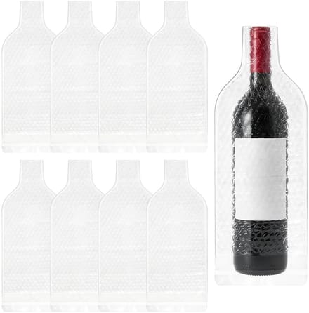 Dailygoods- Wijnzakjes 8 Stuks - Herbruikbaar - Antishock Functie