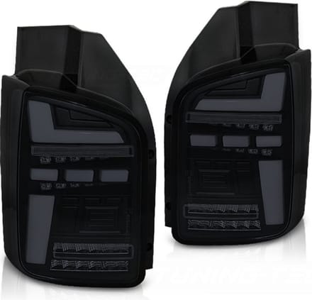 Achterlichten - voor VW T5 10-15 - LED - smoke zwart