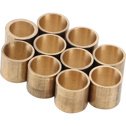 10 stuks Biljart Keu Messing Tip Snooker Koperen Pool Ferrule Reparatiegereedschap Accessoires 9MM Zonder Tanden beige