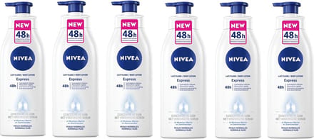 Nivea Bodylotion Express met Pomp- Voordeelverpakking  6 x 400 ml