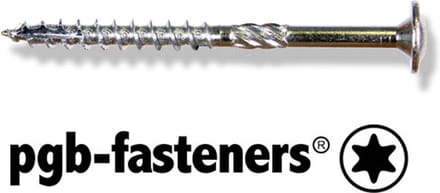 PFS - Flenskop - Tellerkop - houtschroef 8x80 Torx- 50 schroeven