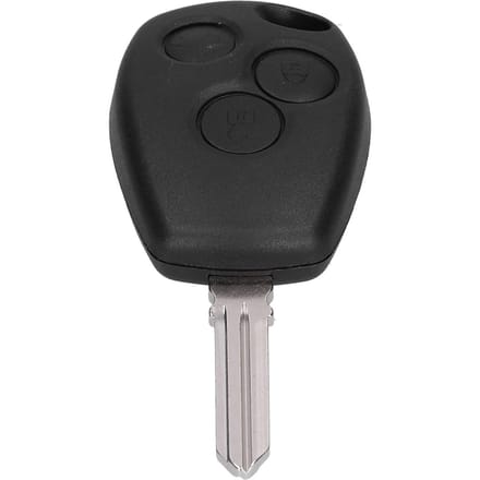 Télécommande Clé de Voiture PCF7961M 433MHZ 3 Boutons Sensible Noir Remplacement pour Renault black