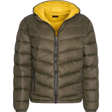 Cappuccino Italia - Heren Jas Hooded Puffer Jacket - Groen - Maat XL