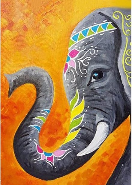 DIAMOND PAINTING CDA INDIAN ELEPHANT DE7023