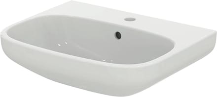 Wastafel Keramiek - Badkamer Wasbak - Dagelijks Gebruik - Met Overloop Gat - 55cm Breed - Wit