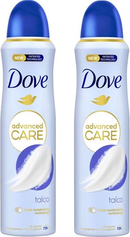 Dove Deo Spray Talco - Voordeelverpakking 2 x 150 ml